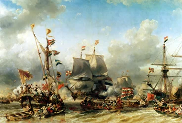 Ruyters og Willem de Witts ombordstigning i 1667, 1850-51